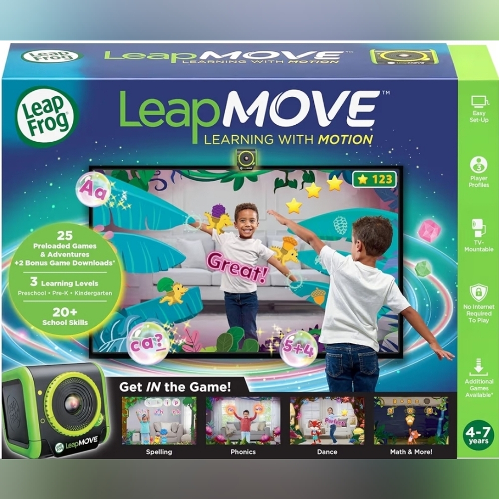 LeapMOVE Learning with Motion - Interactive Kids Game (Green)